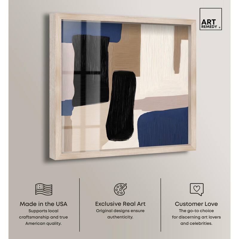 Blue Quietude I Shadowbox by Art Remedy