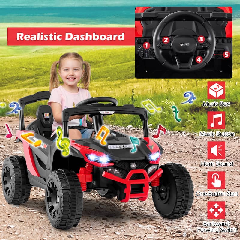 Honeyjoy 12V Kids Ride On Car Battery Powered Electric Remote Control - See Details