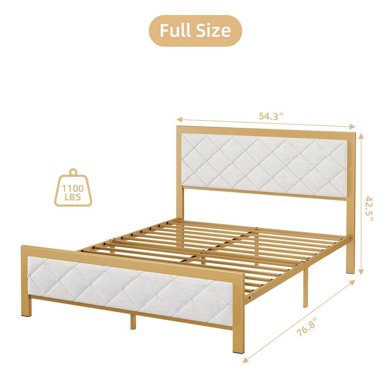 Composite Cotton Press Thread Soft Wrapped Bed Frame