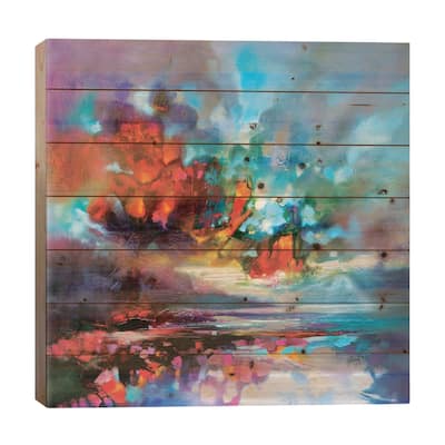 Solidify I Print On Wood by Scott Naismith - Multi-Color