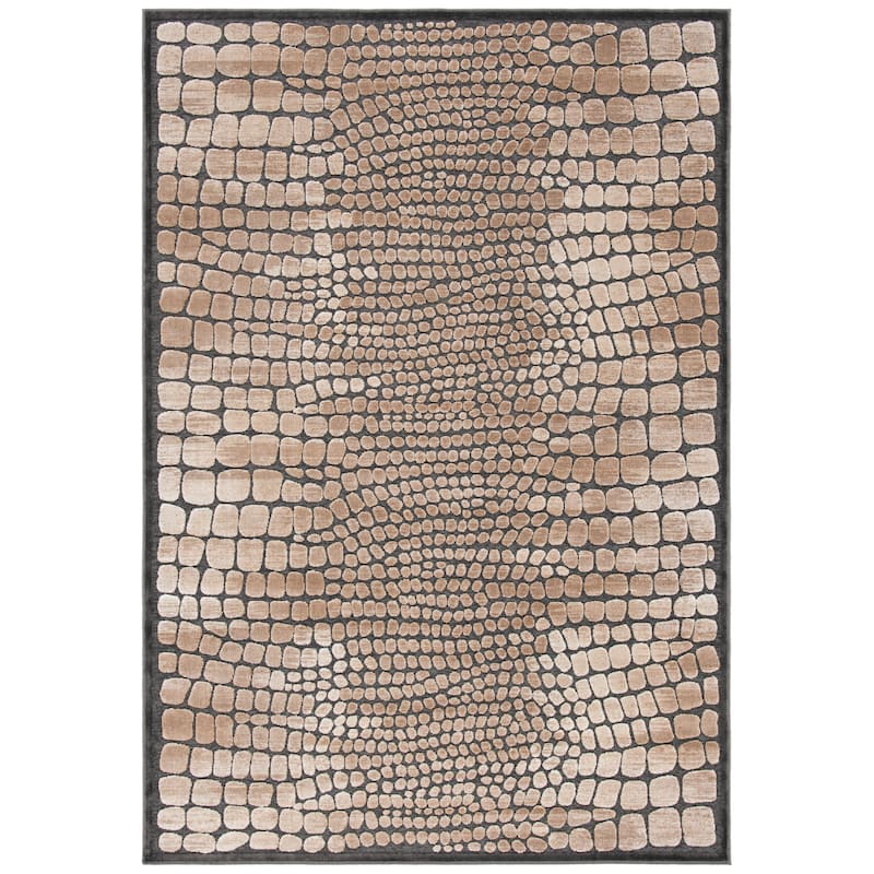 SAFAVIEH Paradise Dina Modern Viscose Rug - 5'3" x 7'6" - Soft Anthracite