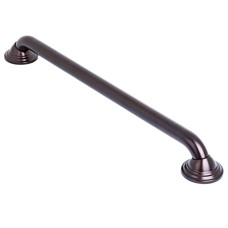 Decorative Shower Grab Bar - 24" Bathroom Grab Bars for Seniors, Non-Slip Bathroom & Household Handicap Safety Bar for Elderly - Bronze - 24"