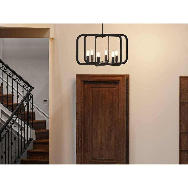 Farmhouse Candle Chandelier Light Fixture