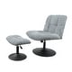 preview thumbnail 16 of 45, Art Leon Fabric Swivel Accent Chair with Ottoman