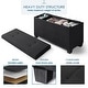preview thumbnail 3 of 192, Empyrean Tuffted Folding Foot Rest Storage Ottoman Bench with Storage Bins