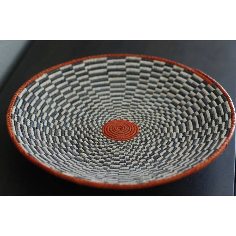 Hand Woven Palm Wall Decor Basket