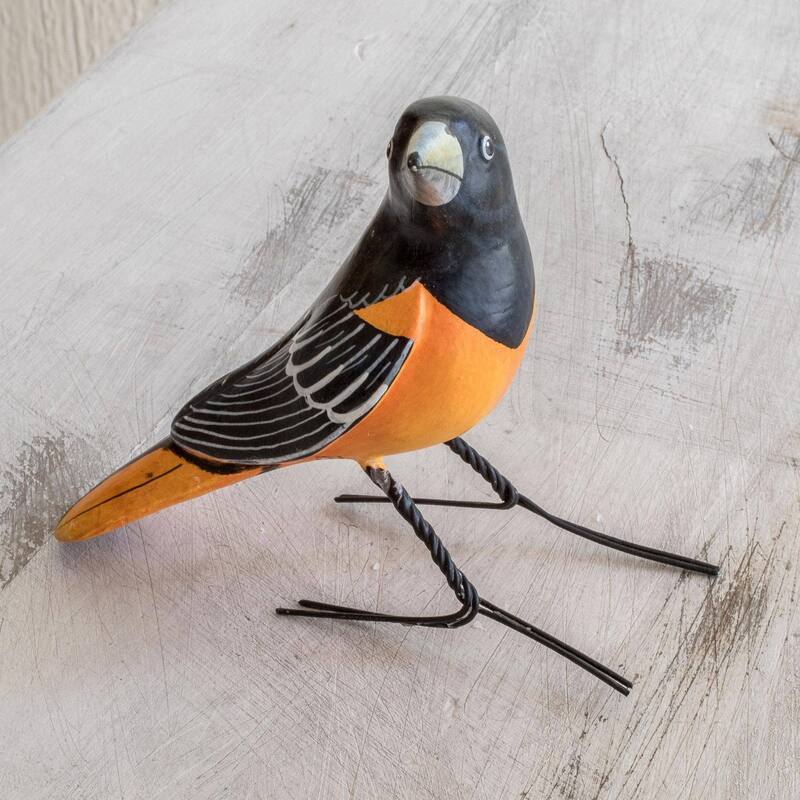 Ceramic figurine, 'Baltimore Oriole'