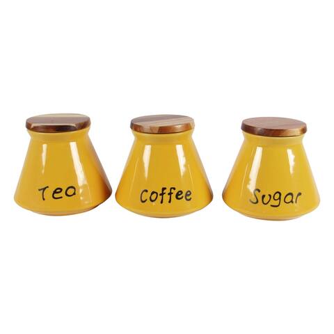 Lily 3-Piece Kitchen Canisters Set