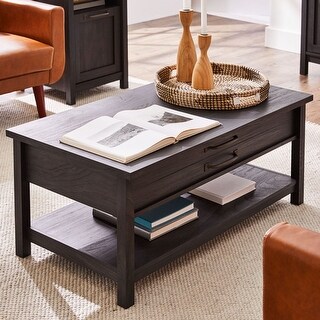 Modern Farmhouse Rectangular Lift Coffee Table - 43.15 in * 23.47 in * 18.07 in
