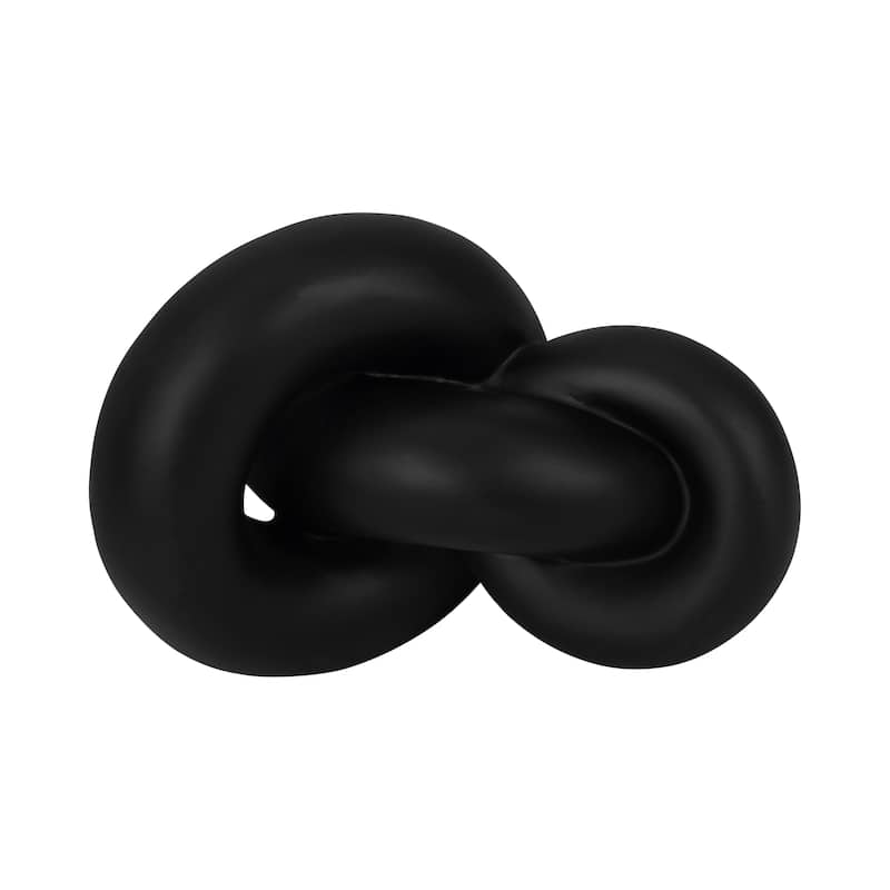 Sagebrook Home 9" Resin Knot Decor, Solid Color