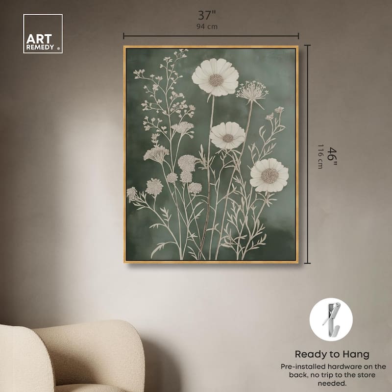 Airy Green Garden Canvas by Art Remedy