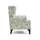 preview thumbnail 13 of 134, 2 Set Traditional Patterned Wingback Accent Chairs with NailHead