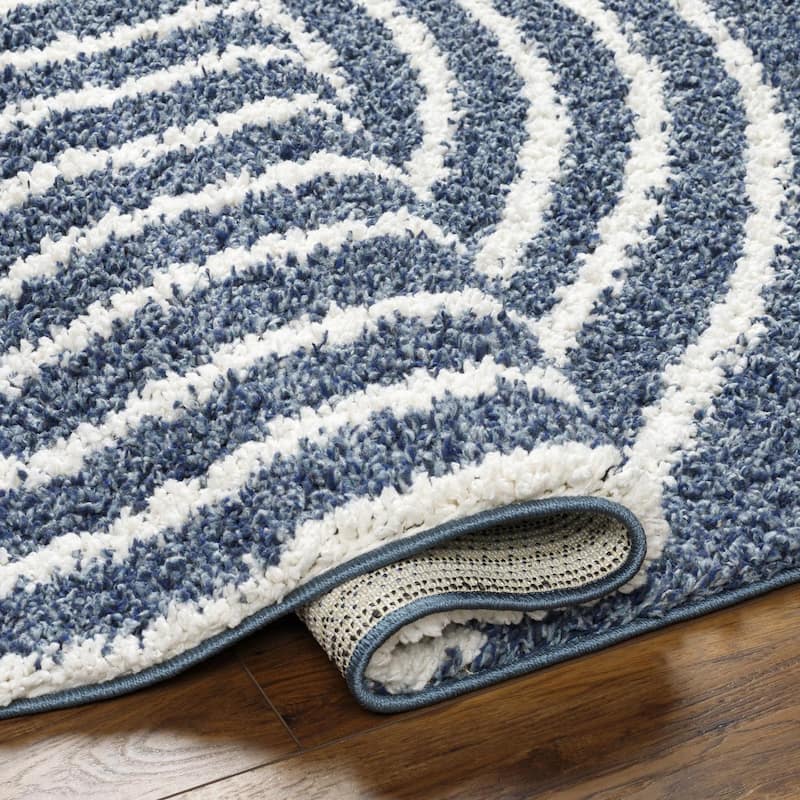 Livabliss Birmingham Playful Arches Plush Area Rug
