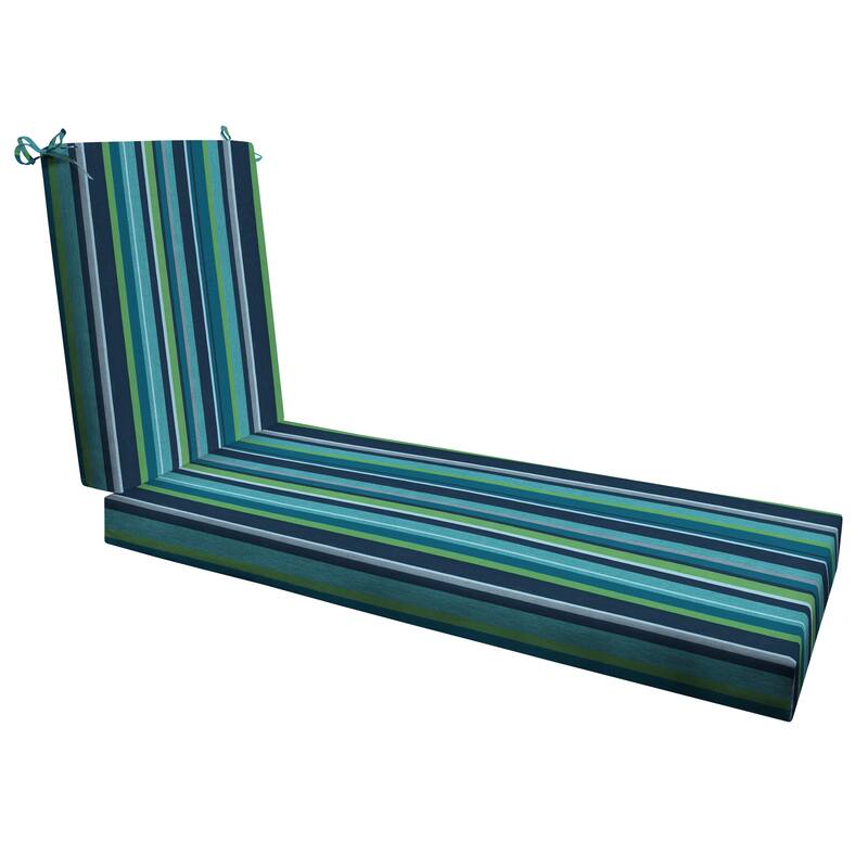 Textured Chaise Lounge Cushion - 22.5" wide x 70" long x 45" deep x 3.5" thick - Poolside