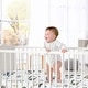 preview thumbnail 4 of 4, Sweet Jojo Designs Green Blue Construction Truck Boy 2 Pack Fitted Crib Sheets Transportation Tire Tracks Navy Black and White