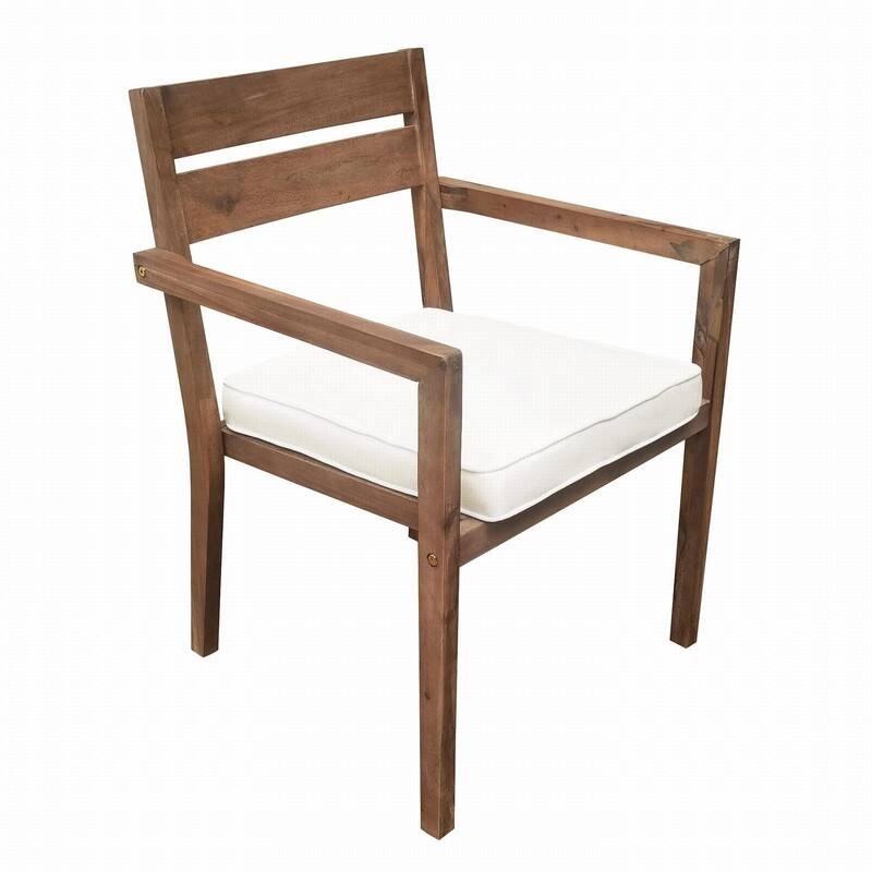 Acacia Wood 7-Piece Outdoor Dining Table and Chairs Set for Patio Balcony or Backyard Entertaining