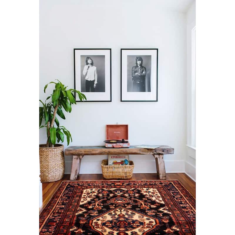 Anatolian Vintage Navy Rug 4'11" x 7'10" - 4'11 x 7'10
