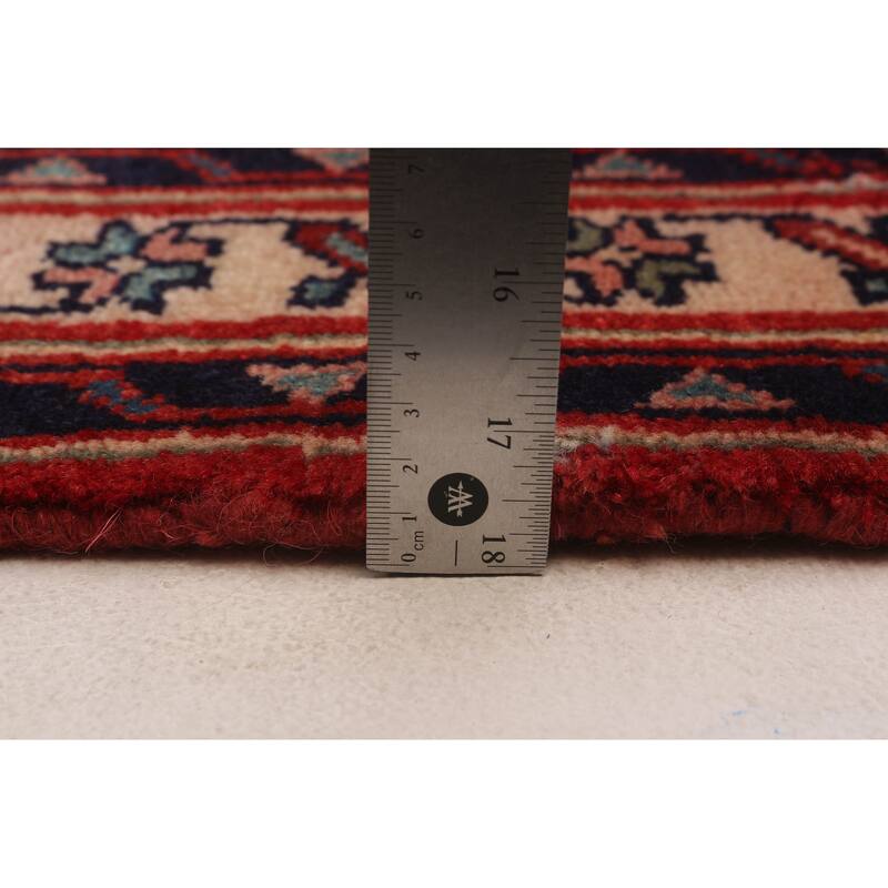 ECARPETGALLERY Hand-knotted Andelz Red Wool Rug - 3'6 x 10'2