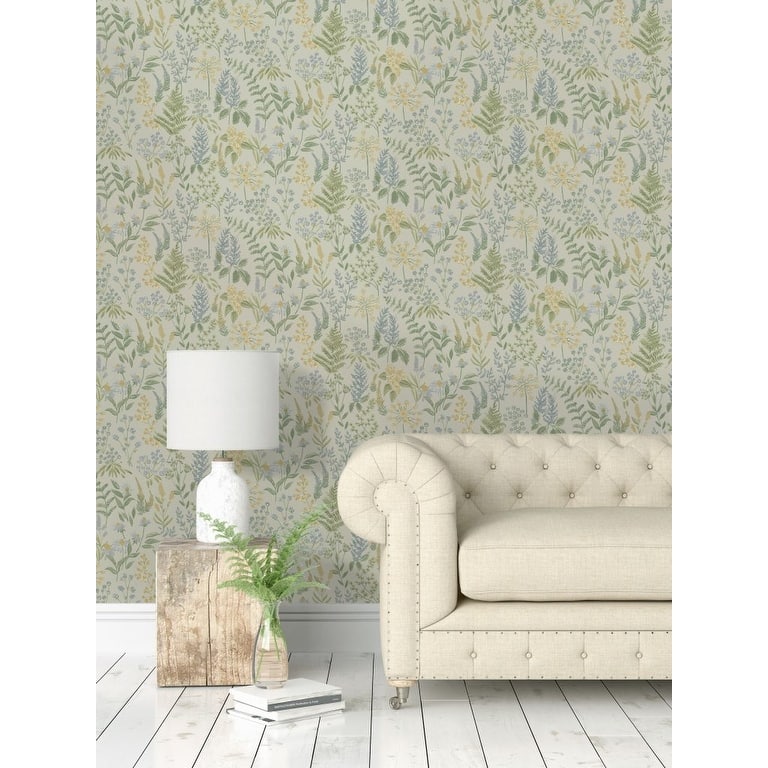 Floral Sprig Non-pasted Wallpaper – 396in x 20.8in