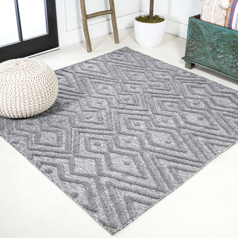 JONATHAN Y Salines Moroccan Diamond Indoor/Outdoor Area Rug