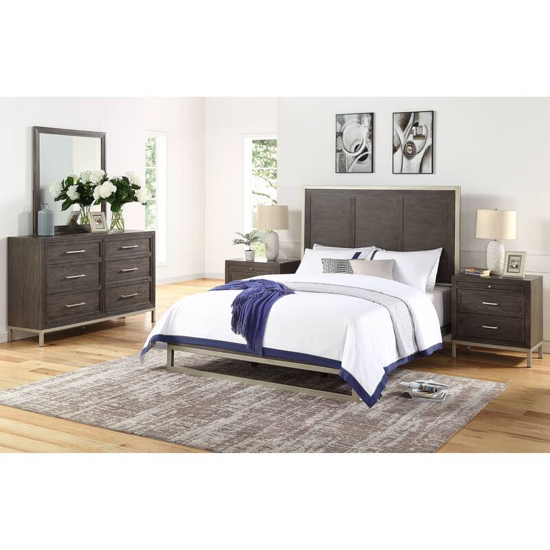 Steve Silver Bremond Walnut 5-piece Bedroom Set