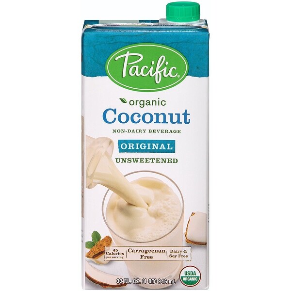 Pacific Natural Foods Coconut Original - Unsweetened - Case of 12 - 32 Fl oz.