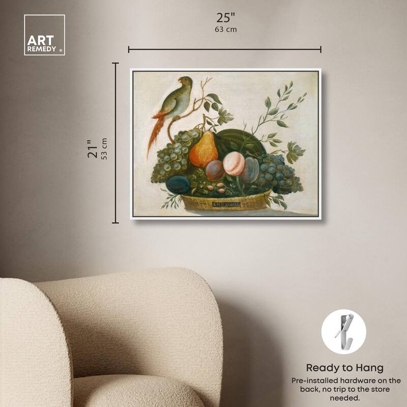 Randall Fruit with Parrot 1777 Canvas by Art Remedy