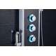 preview thumbnail 3 of 4, 55 in. LED Shower Panel Tower System in Brushed Nickel and Black