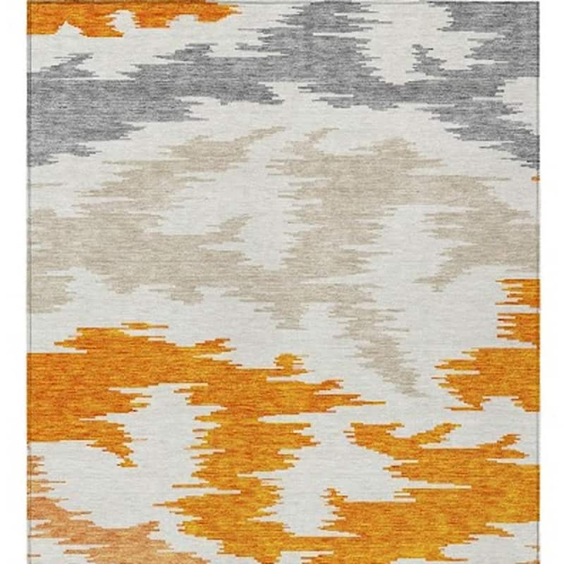 HomeRoots Abstract Transitional Rectangle Outdoor Rug