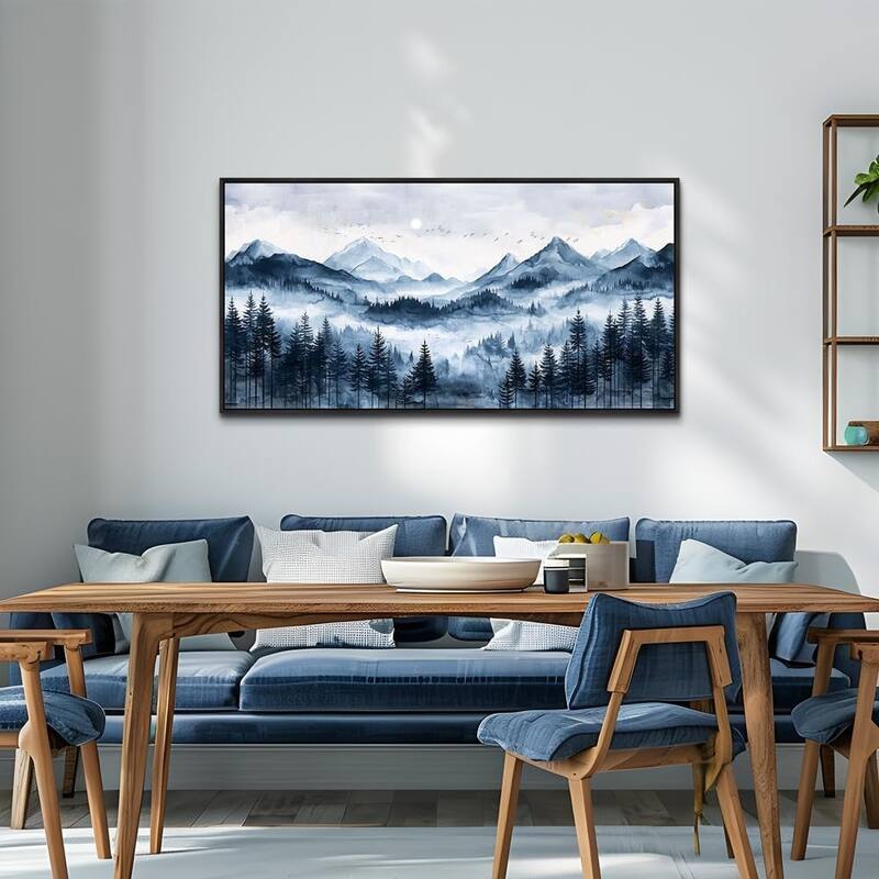 Misty and Fog Forest Painting Mountain Landscape Pictures Artworks