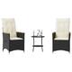 Option Black and cream Without footrest