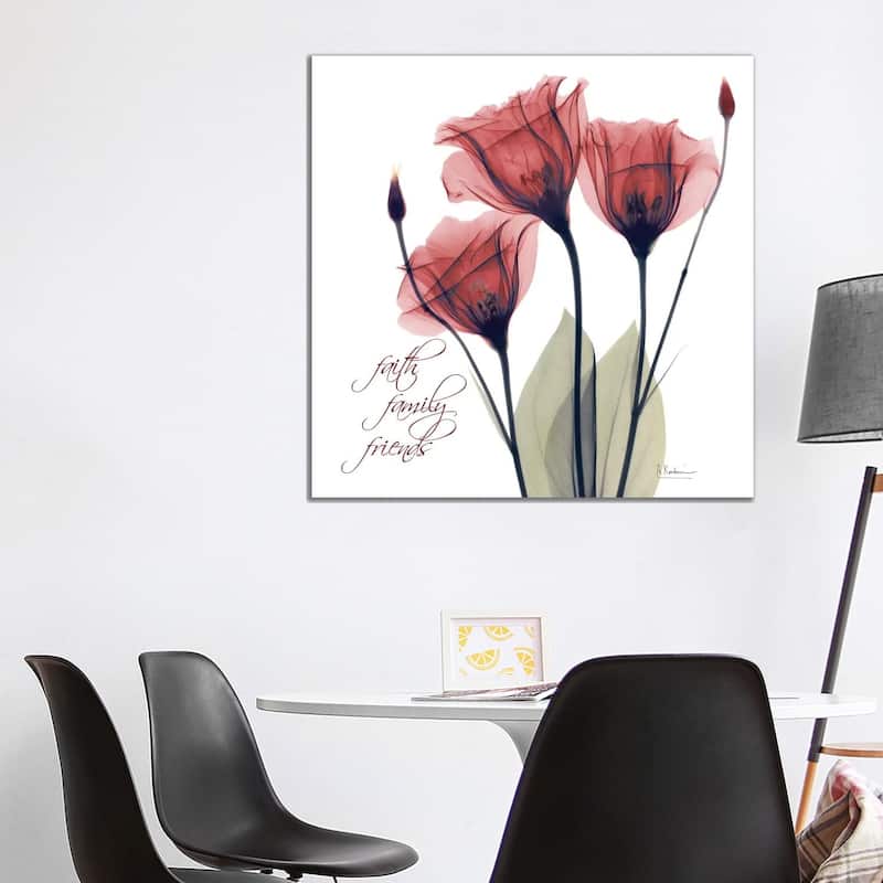 iCanvas "Red Tulip Faith" by Albert Koetsier Canvas Print - 37x37x1.5