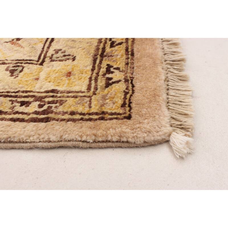 ECARPETGALLERY Hand-knotted Peshawar Oushak Tan Wool Rug - 9'0 x 12'4