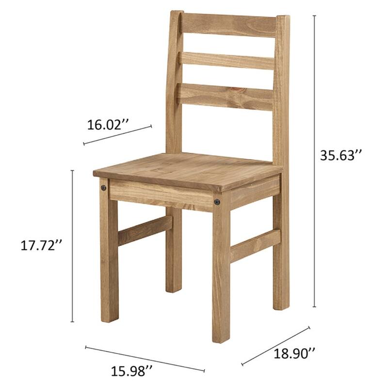 Corrona Collection Solid Wood Dining Chair (Set of 2)