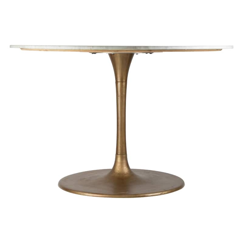 Berula Dining Table White & Gold