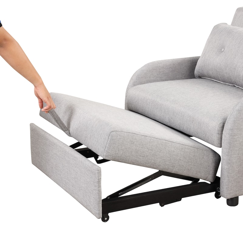 3 in 1 Pull Out Sleeper Sofa, Sofa Bed with Adjustable Backrest, Daybed with USB Charging Port and Wing Table
