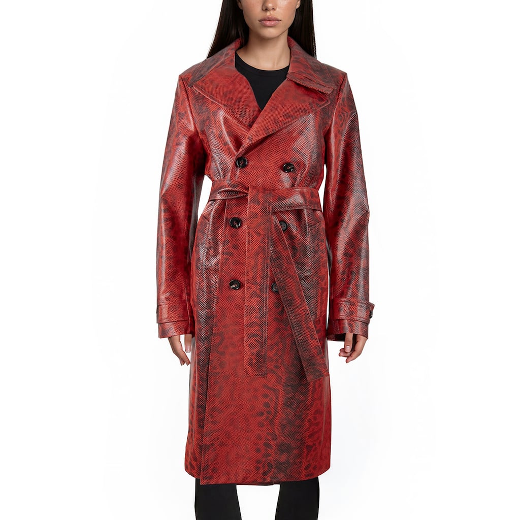 Bottega Veneta Embossed Leather Coat
