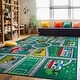 preview thumbnail 1 of 6, Kids Playmat Road Traffic Educational Non Slip Area Rug 3' x 5'