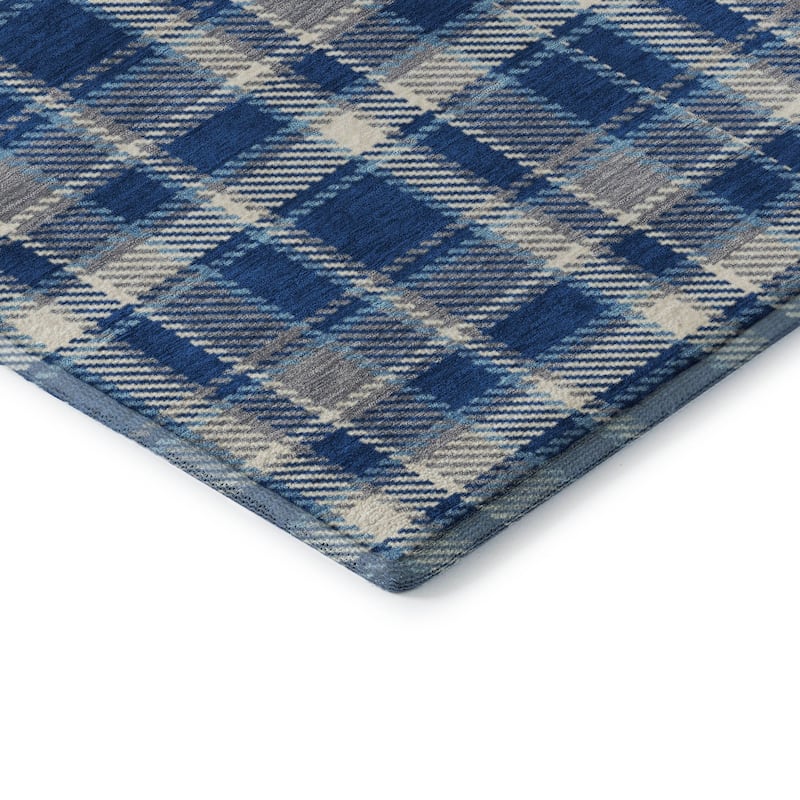 Premium Washable Super Soft Plaid Mayfield Rug