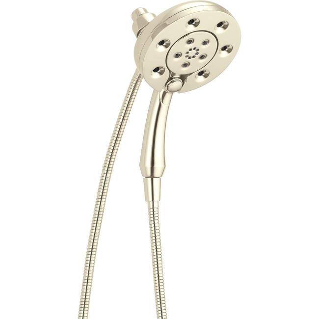 Delta In2ition 2.5 GPM 2-in-1 Multi Function Shower Head and Hand - Lumicoat Polished Nickel