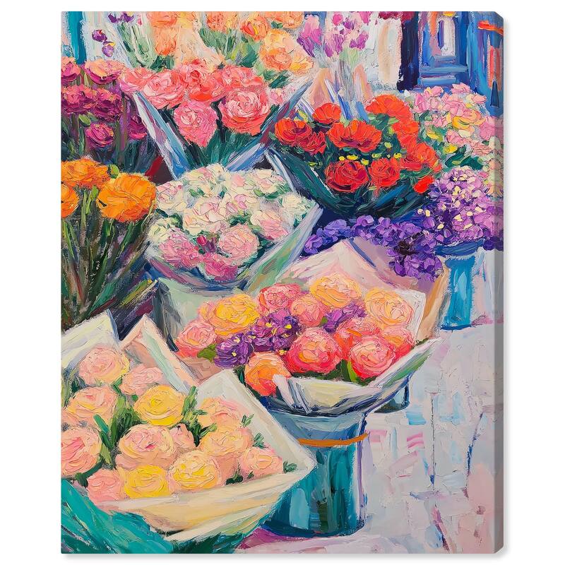 Market Blooms II Canvas by Art Remedy, Gallery Wrapped - 30" x 36"