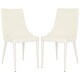 preview thumbnail 3 of 3, SAFAVIEH Dining Mid-Century Modern Summerset White Dining Chairs (Set of 2) - 23.6" x 19.6" x 35.5"