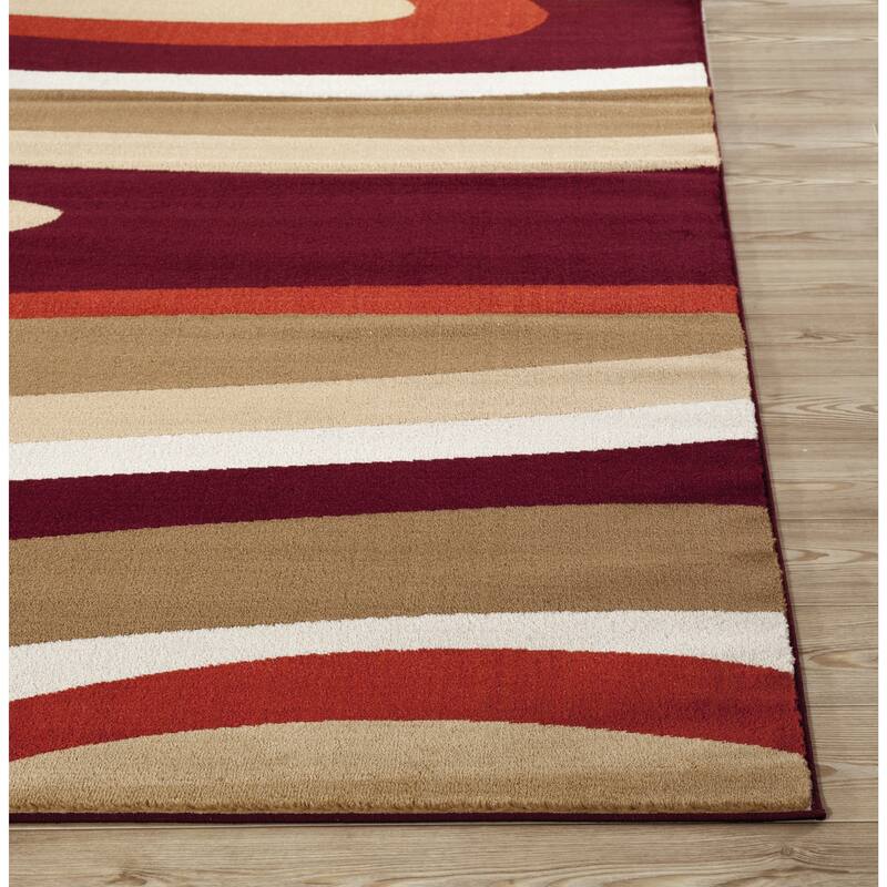 World Rug Gallery Abstract Contemporary Modern Area Rug
