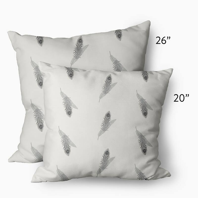 Feather Stripe Decorative Throw Pillow