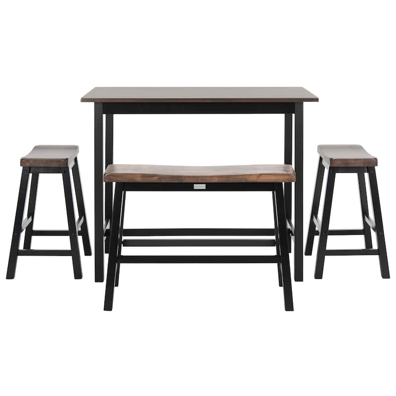 SAFAVIEH Ronin 4-Piece Counter-Height Bench and Stool Pub Set - 24"W x 44"D x 36"H