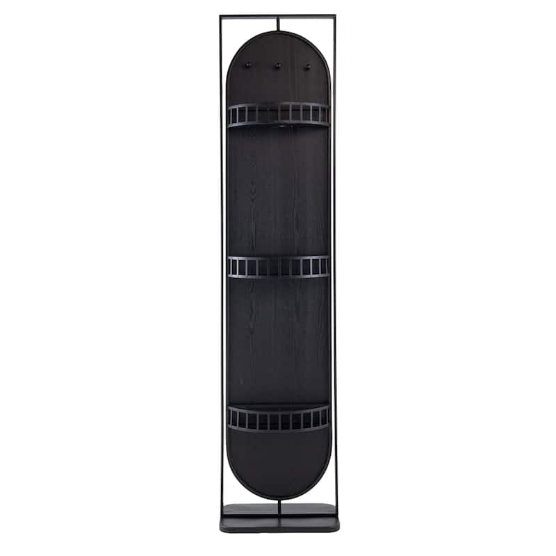 Full Length Swivel Floor Mirror - 6.5' - Black