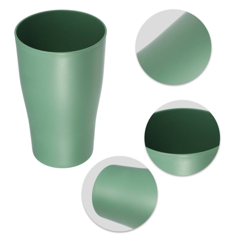 2pcs Bathroom Toothbrush Tumblers PP Cup Color Yellow Green 4.92"x3.03" - Yellow Green