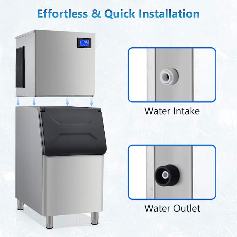 Commercial Ice Maker Machine, 130Lbs/24H