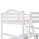 preview thumbnail 38 of 45, Twin Size Loft Bed with Ladder and Desk,Spacious Bookshelves and Cabinet