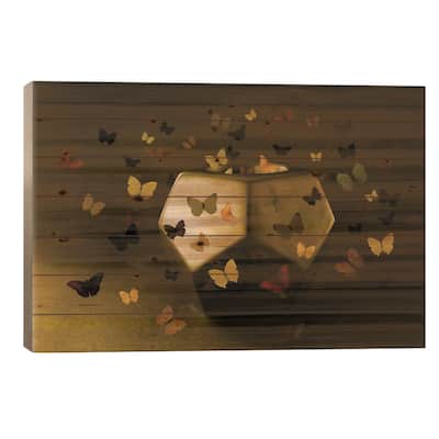 Mystique Print On Wood by Jacqueline Hammer - Multi-Color